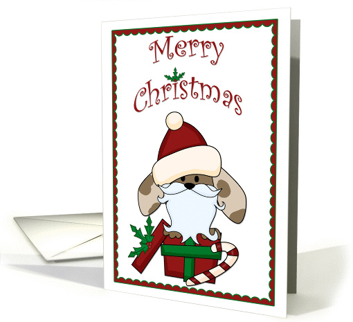 Santa Dog, Merry Christmas card (885935)
