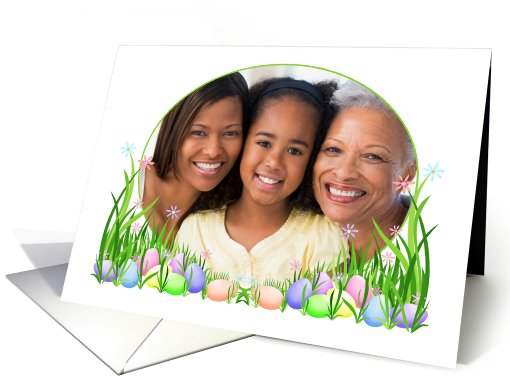 Pastel Easter Eggs Photo card (905451)