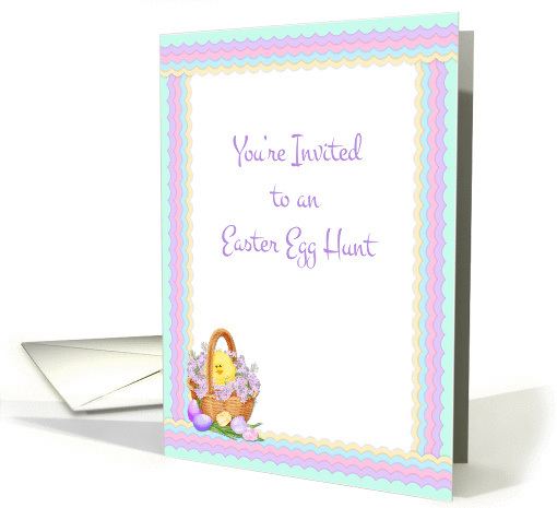 Easter Basket, Easter Egg Hunt Invitation card (905517)