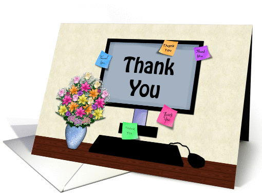 Thank You, Desktop, Administrative Professional Day card (916318)