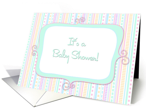 Pastel Baby Shower Invitation card (937125)