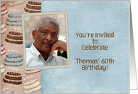 Birthday Cakes Photo Party Invitation card