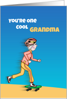 Skateboarding Grandma, Grandparents Day Card