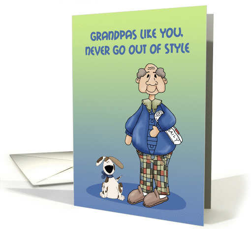 Grandpa, Dog, Grandparents Day card (943237)