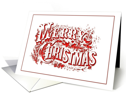 Merry Christmas, Old Style Text card (949099)