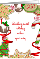 Festive Holiday Cookie Border card