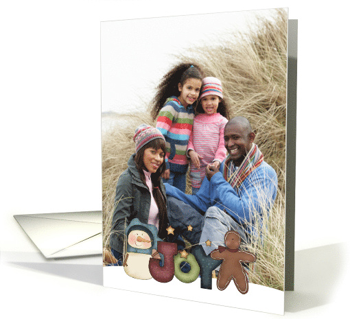 Snowman, Joy, Gingerbread Photo card (955957)