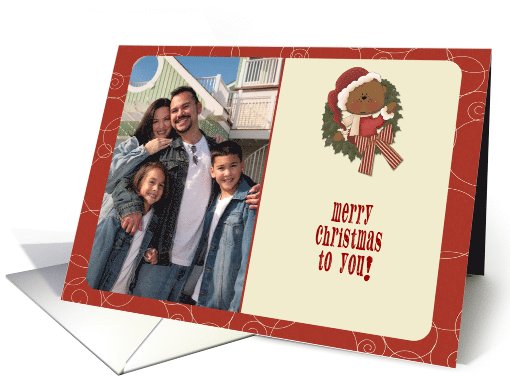 Bear, Wreath Holiday Photo card (969373)