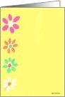 flowers yellow card