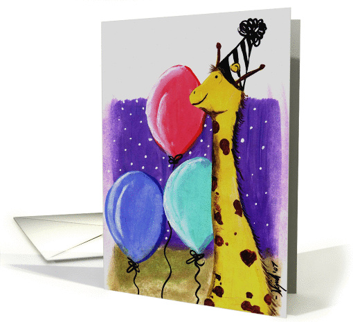 Birthday Giraffe card (173592)