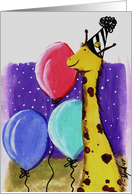 Birthday Giraffe card
