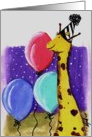 Birthday Giraffe card