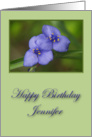 Happy Birthday Jennifer card