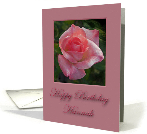 Happy Birthday Hannah card (231267)