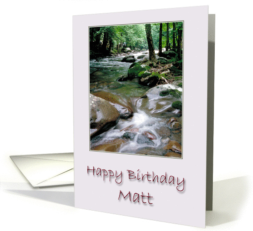 Happy Birthday Matt card (242550)