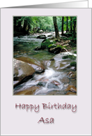 Happy Birthday Asa card