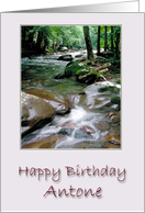Happy Birthday Antone card