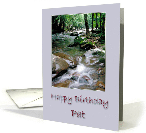 Happy Birthday Pat card (242956)