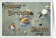 Happy BirthdayJustin card