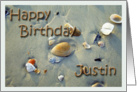 Happy BirthdayJustin card