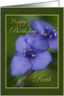 Happy Birthday Ruth card