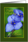 Happy Birthday Marie card