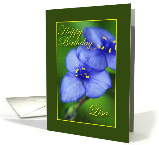 Happy Birthday Lisa card (247505)
