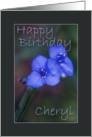 Happy BirthdayCheryl card