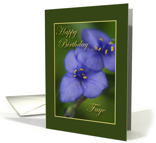 Happy Birthday Faye card (254027)