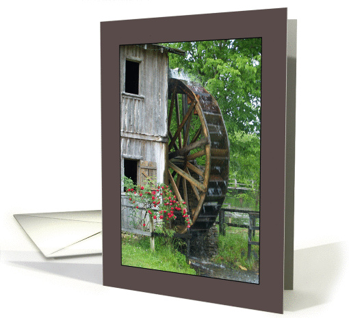 Hardy Mill Water Wheel card (254807)