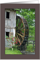 Hardy Mill Water Wheel card