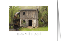 Hardy Mill in April card