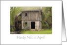 Hardy Mill in April card