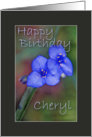 Happy Birthday Cheryl card