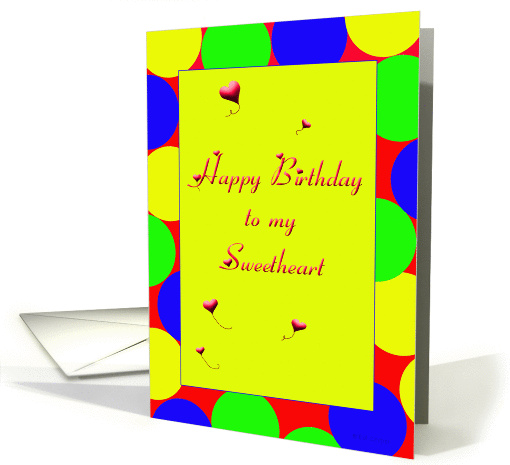 Happy Birthday Sweetheart card (281452)