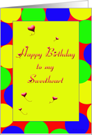 Happy Birthday Sweetheart card