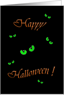Scary Eyes Halloween card