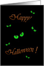 Scary Eyes Halloween card