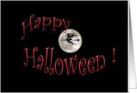 Witchy Happy Halloween card