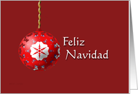 Feliz Navidad - tree ornament card