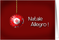 Merry Christmas - Italian card