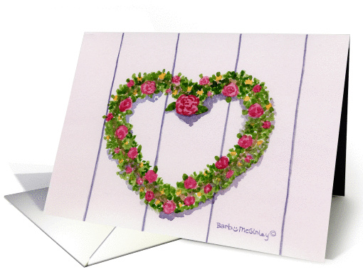Heart Wreath card (178561)