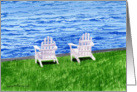 Adirondack Chairs By The Water card