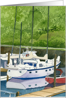 Sailboats card