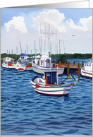 Docked Fishing Boats card