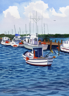 Docked Fishing Boats