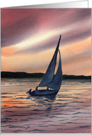 Sunset Sailboat