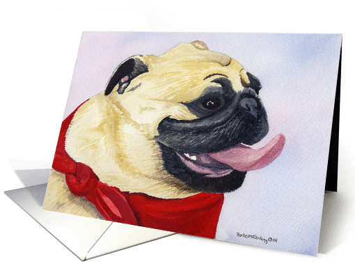 Pug Dog card (179622)