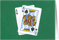21 Black Jack card