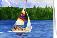 Colorful Sailboat card